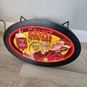 Halloween Decor Light Up Vampire Pub Sign